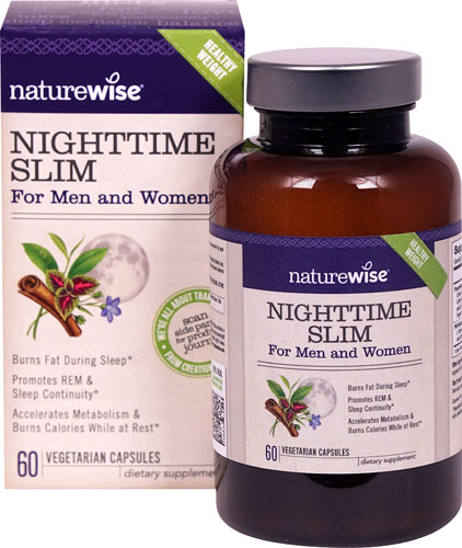 Naturewise Nighttime Slim для мужчин и женщин — 60 вегетарианских капсул NatureWise
