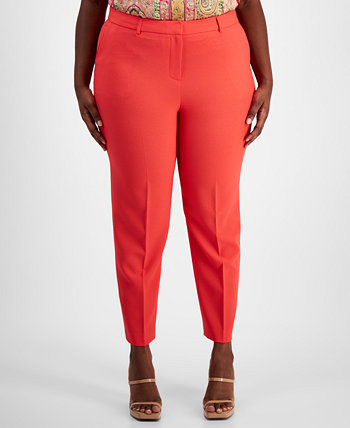 Plus Size Classic Mid Rise Ankle Pants Tahari by ASL