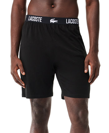 Мужские пижамные шорты прямого кроя с логотипом Lacoste