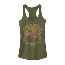 Juniors' Star Wars: The Book Of Boba Fett Galactic Outlaws Duo Portrait Graphic Tank Top Star Wars
