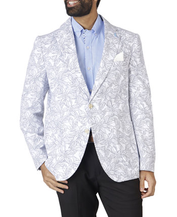 Men's Unlined Floral Printed Seersucker Sport Coat TailorByrd