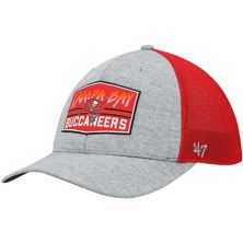 Мужская кепка '47 Heathered Grey/Red Tampa Bay Buccaneers Motivator Flex Hat Unbranded