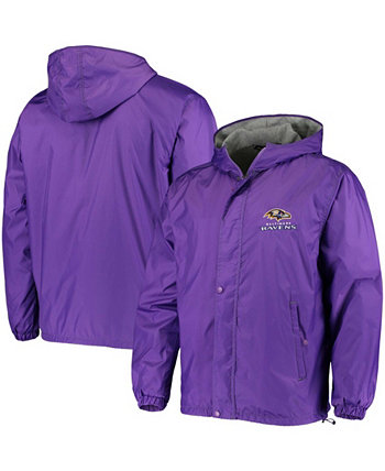 Мужская фиолетовая куртка Baltimore Ravens Logo Legacy Stadium с молнией во всю длину Dunbrooke