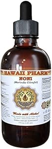 Noni Liquid Extract, Organic Noni (Morinda citrifolia) Tincture, Herbal Supplement, Hawaii Pharm, Made in USA, 4 fl.oz Hawaii Pharm