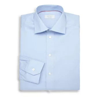 Классическая рубашка современного кроя с узором «гусиные лапки» Eton