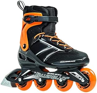 Rollerblade 076204009568 Zetrablade Rental Black/Orange 8 Rollerblade