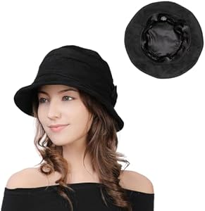 Шляпа федора Comhats 1920S Vintage Cloche Bucket Hat Packable Ladies Church Derby Party Fashion Floopy Winter 55-64CM Comhats