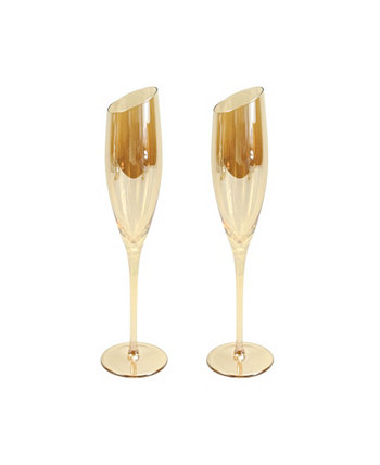 Наклонные бокалы для шампанского, набор из 2 шт. Jeanne Fitz