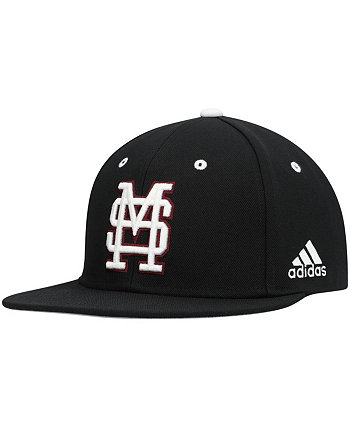 Мужская черная приталенная бейсбольная шапка Mississippi State Bulldogs On-Field Adidas