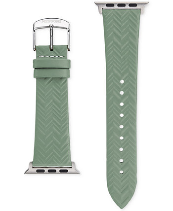 Zigzag Green Leather Strap for Apple Watch® 38mm/40mm Missoni