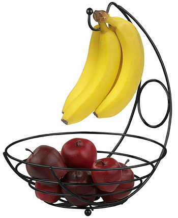 HDS TRADING CORP Wire Collection Ваза для фруктов с банановым деревом HOME BASICS