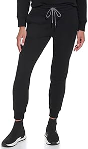 DKNY Women's Sport Fleece Jogger Sweatpant with Pockets DKNY