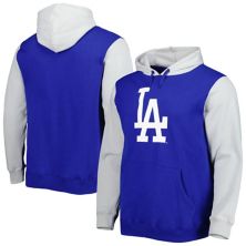 Men's Stitches Royal/Gray Los Angeles Dodgers Team Pullover Hoodie Stitches