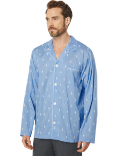 Пижамная рубашка с длинным рукавом из тканого материала для сна AOPP Ralph Lauren