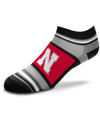 Youth Boys and Girls Nebraska Huskers Marquis Addition Ankle Socks For Bare Feet