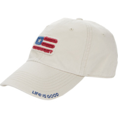 Потрепанная кепка с американским флагом Life is Good