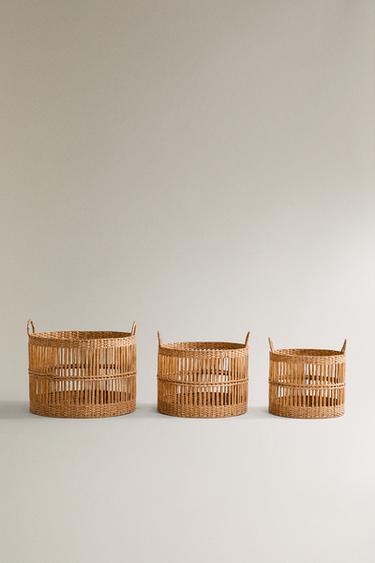 BASKET WITH HANDLES Zara Home