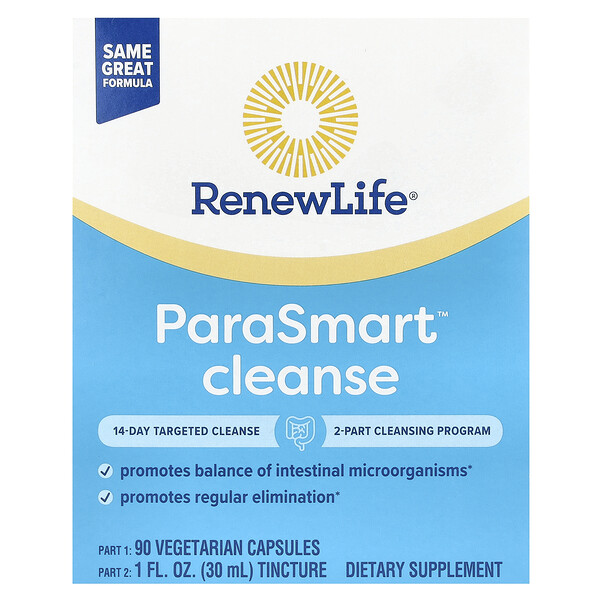 ParaSmart, Целенаправленное очищение на 15 дней, 2 части Renew Life