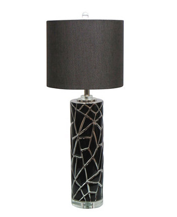 Керамическая настольная лампа с хрустальным основанием Jeco