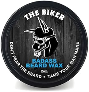 Badass Beard Care Beard Wax For Men - Havana Haze, 2 oz - Softens Beard Hair, Leaves Your Beard Looking and Feeling More Dense Badass Beard Care