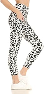 Leggings Depot Women's High Waisted Reflective Yoga Pants with Pockets Athletic Leggings Leggings Depot