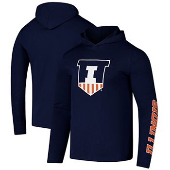 Мужская Футболка Colosseum Логотип Illinois Fighting Illini Active Blend с Длинным Рукавом Colosseum