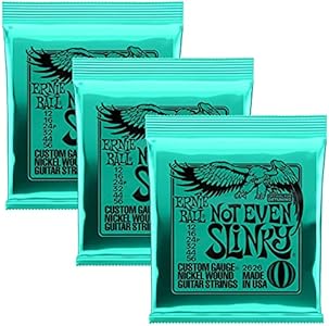 Струны для электрогитары Ernie Ball 2626 Not Even Slinky 12-56, с никелевым покрытием, комплект из 3 упаковок Ernie Ball