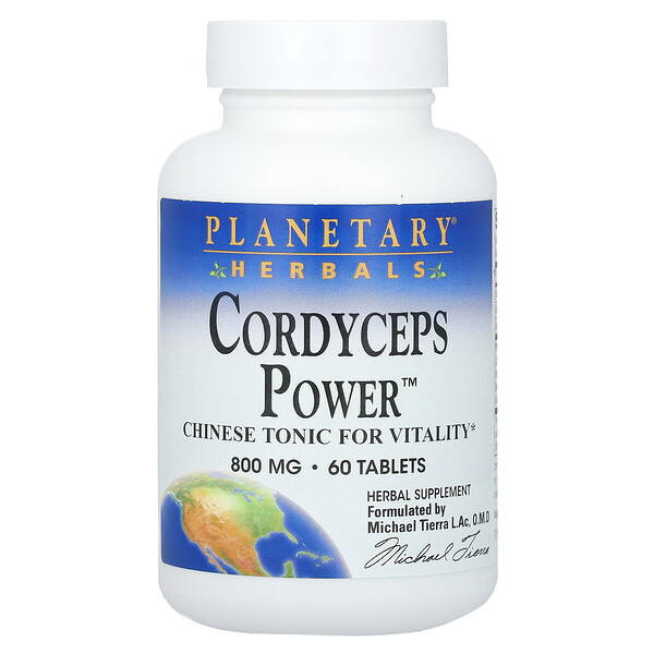 Кордицепс Power - 800 мг - 60 таблеток - Planetary Herbals Planetary Herbals