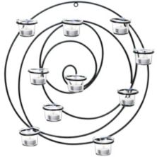 Endless Circles Iron Candle Wall Sconce Accent Plus