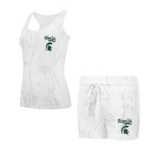 Women's Concepts Sport Michigan State Spartans Quartz Tank Top & Shorts Set Unbranded