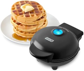 DASH Mini Waffle Maker - 4” Waffle Mold, Nonstick Waffle Iron with Quick Heat-Up, PTFE Nonstick Surface - Perfect Mini Waffle Maker for Kids and Families, Just Add Batter (Aqua) Dash