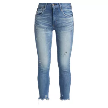 Эластичные джинсы скинни с эффектом потертости Diana Moussy Vintage