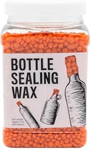 Blended Waxes, Inc. Bottle Sealing Wax, Pastille Wax Seal Beads For Wine, Beer, and Liquor Bottle Sealing, Seals Between 25-30 Bottles, 1 lb, Aluminum BW Blended Waxes, Inc.