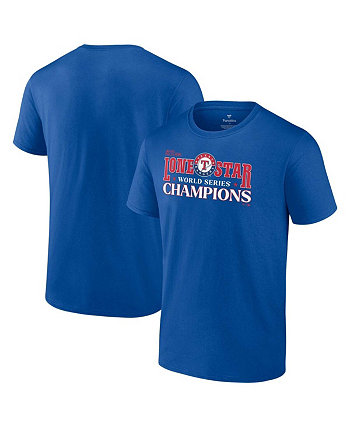 Мужская футболка Royal Texas Rangers 2023 World Series Champions Hitting Streak Fanatics