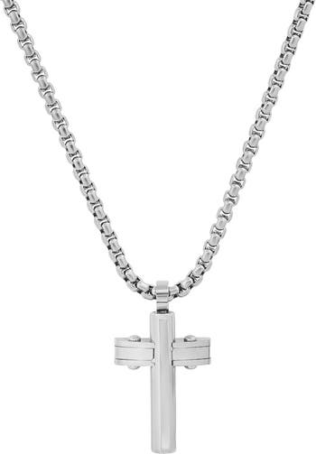 Ожерелье с крестом из нержавеющей стали HMY Jewelry