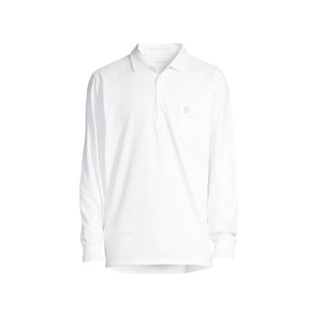 Jack Long-Sleeve Pocket Polo Shirt B Draddy