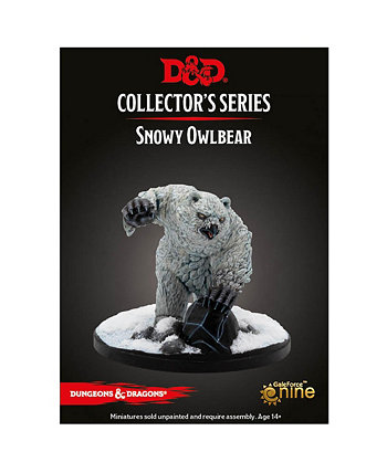 D D Collectors Series Snowy Owlbear Unpainted Miniature Ice Wind Dale Gale Force Nine Dungeons Dragons Dungeons & Dragons