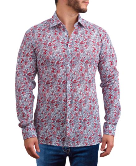 Рубашка Modern Fit с цветочным принтом Saryans Arthur