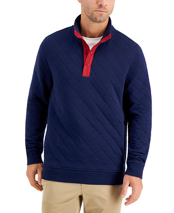 Мужской стеганый свитер-пуловер, созданный для Macy's Club Room