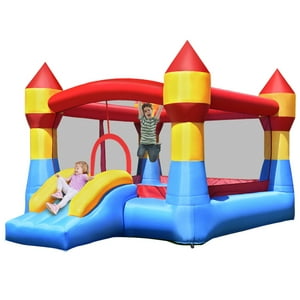 Costway Kid Inflatable Bounce House Castle Moonwalk Playhouse Jumper Slide Costway