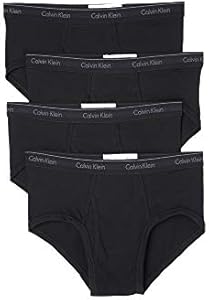 Мужские классические хлопковые брифы с логотипом Calvin Klein, 4 штуки Calvin Klein