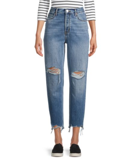 Укороченные прямые джинсы Jackie Chewed Hem Current/Elliott