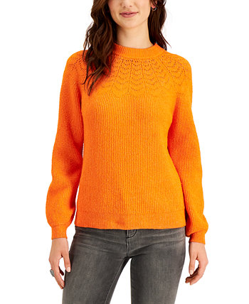 Трикотажный свитер с рукавами поэзии, созданный для Macy's Style & Co