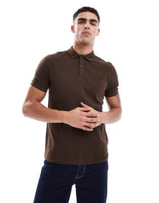 Fred Perry polo shirt in brown Fred Perry