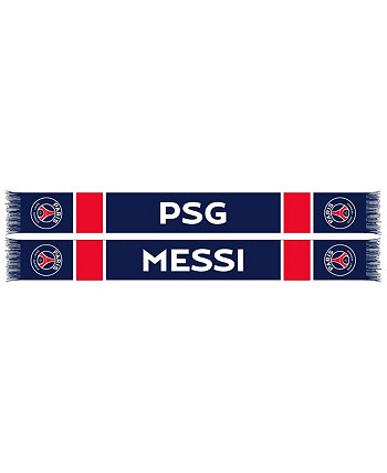 Men's and Women's Lionel Messi Navy and Red Paris Saint-Germain Player HD Knit Scarf Ruffneck Scarves