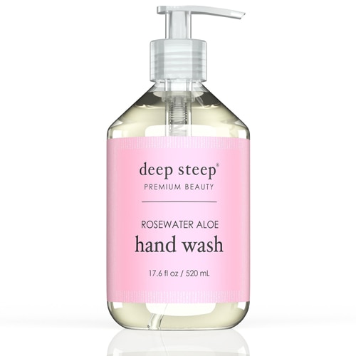Deep Steep Premium Beauty Classic Жидкое мыло для рук с розовой водой и алоэ -- 17,6 жидких унций Deep Steep