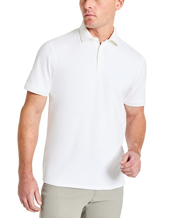 Мужская однотонная рубашка-поло с планкой на пуговицах Kenneth Cole