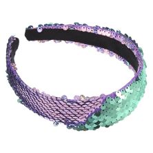 Sequin Headband Sparkle Headbands Shiny Elastic Fashion Headbands Purple Green Unique Bargains