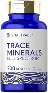 Carlyle Trace Minerals | 200 Tablets | Full Spectrum Supplement | Non-GMO & Gluten Free Complex | by Vital Trace Carlyle