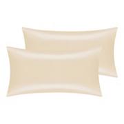 Satin Comfortable Hair and Skin Envelope Closure Standard Pillowcase 2 Pcs 20" x 40" Unique Bargains